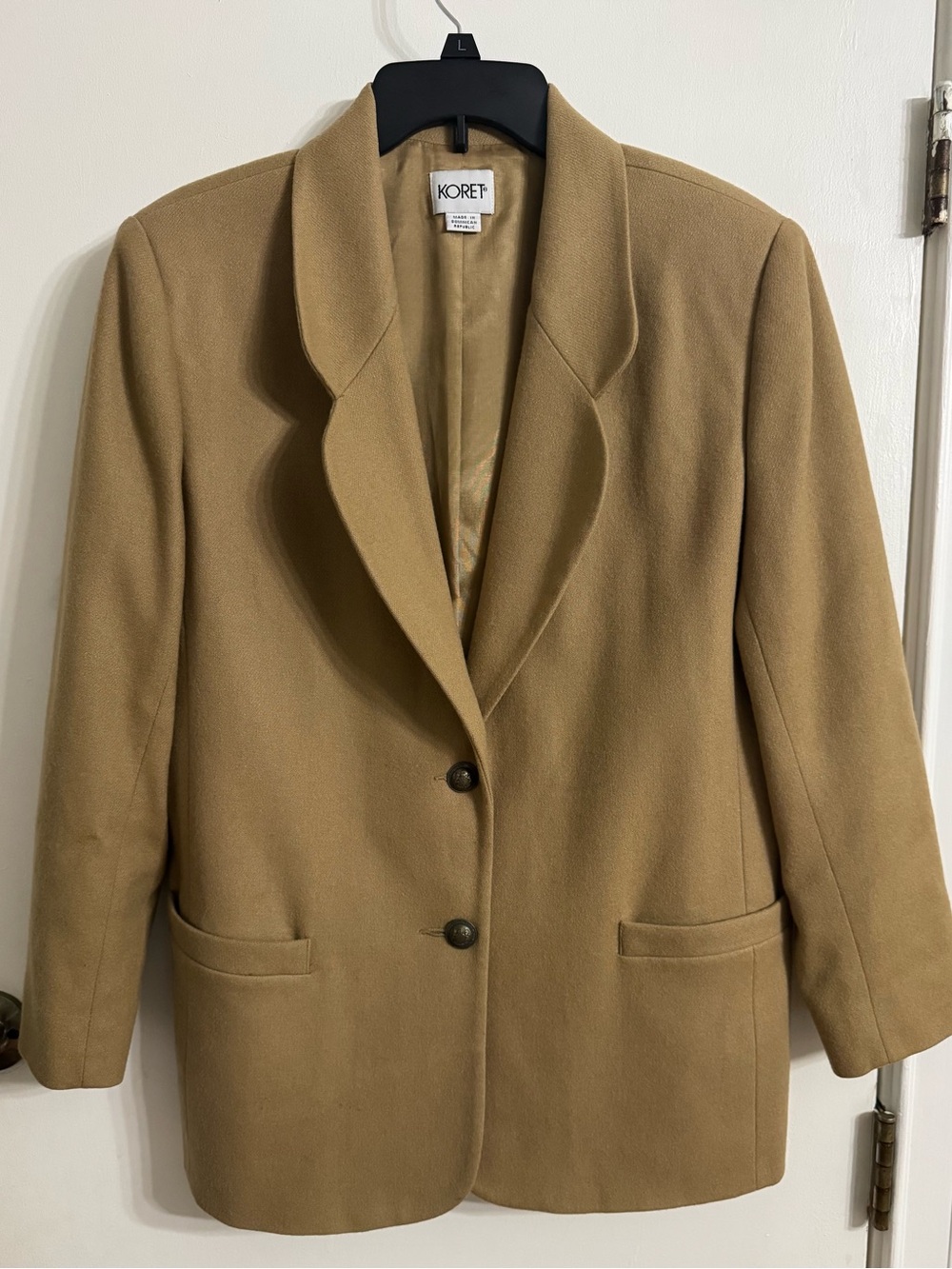 Koret Camel Tan Wool Blend Blazer Jacket - Picture 2 of 8